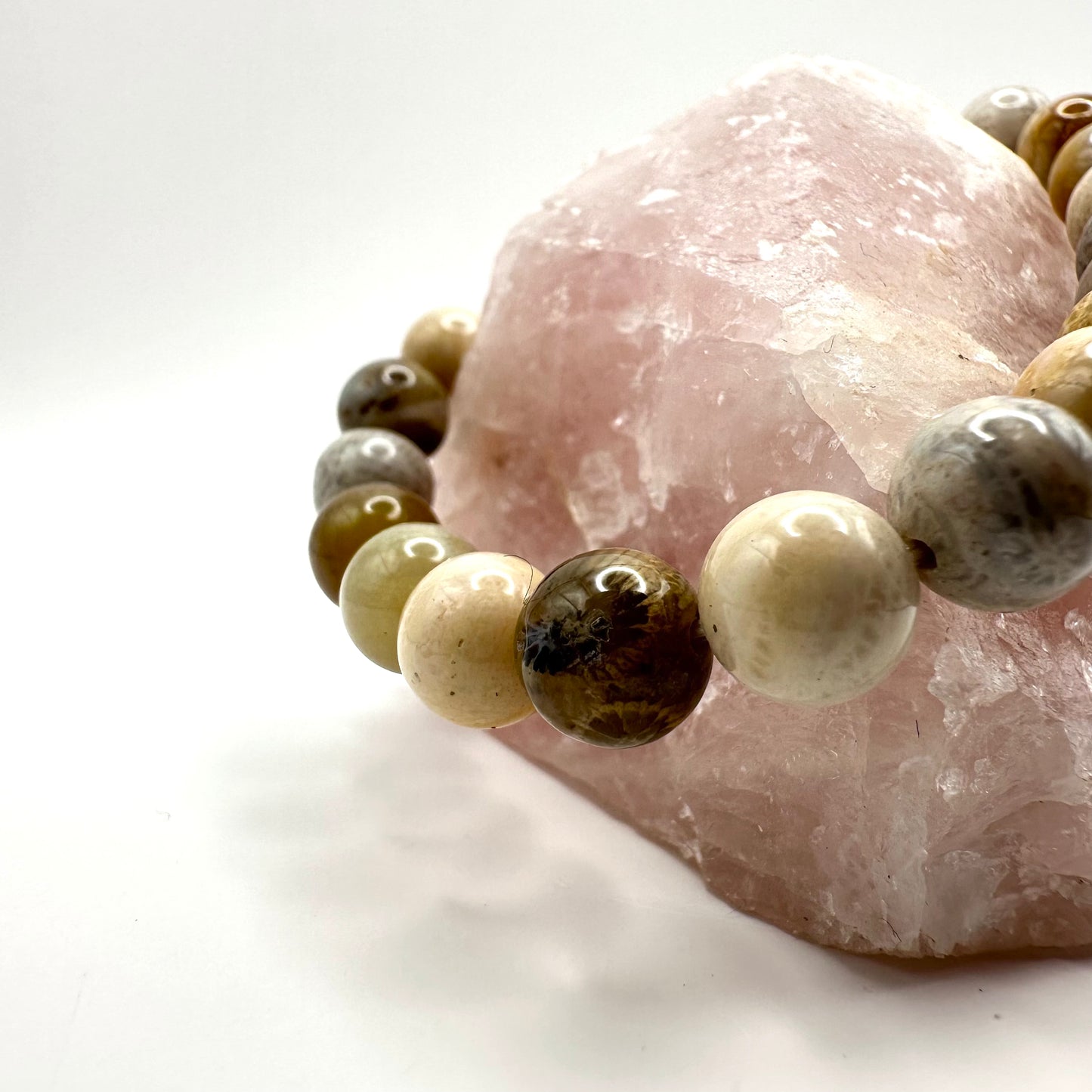 Farbenfrohes Armband Ahat(Kugel 8 mm)