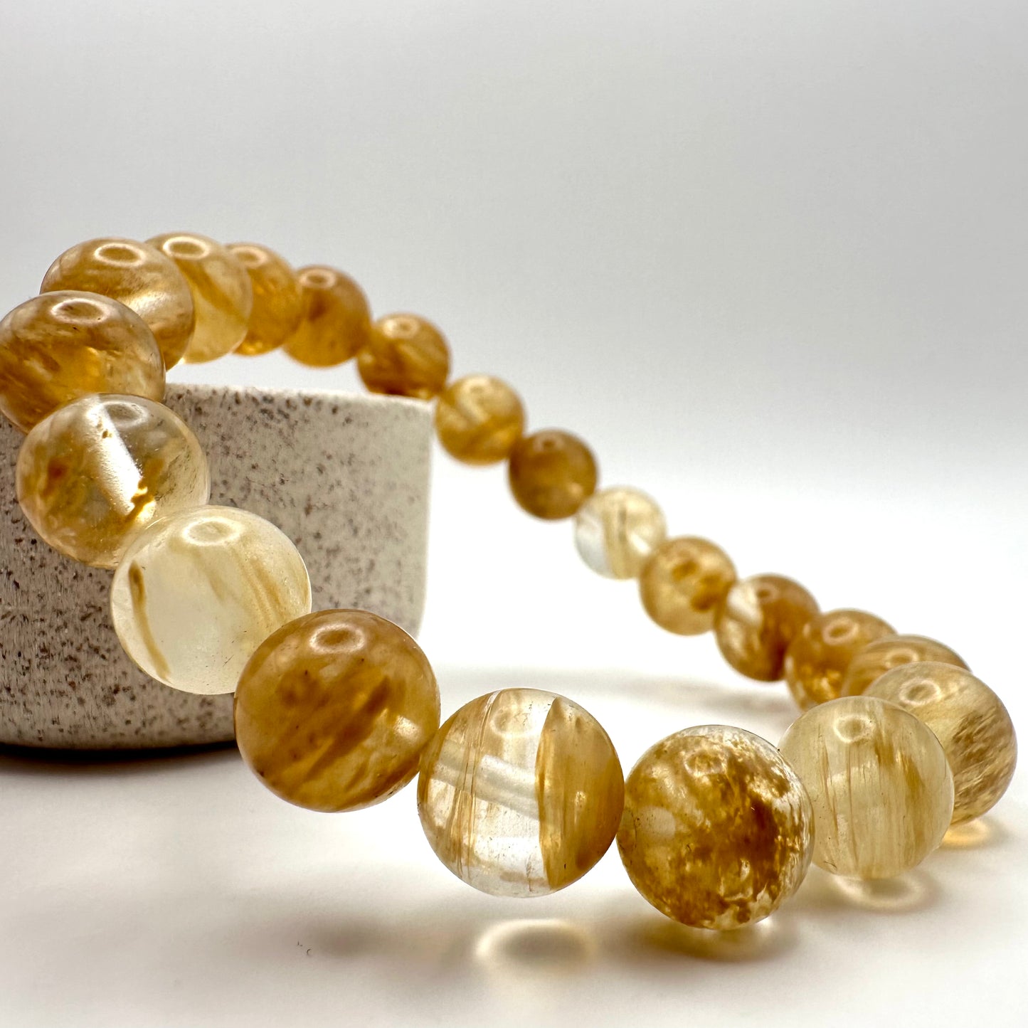 Goldener Rutilquarz Armband