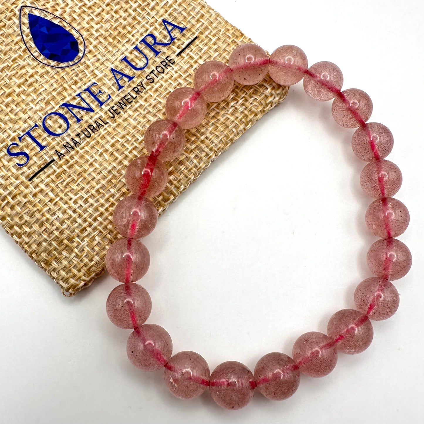Wassermelonen-Quarz Armband