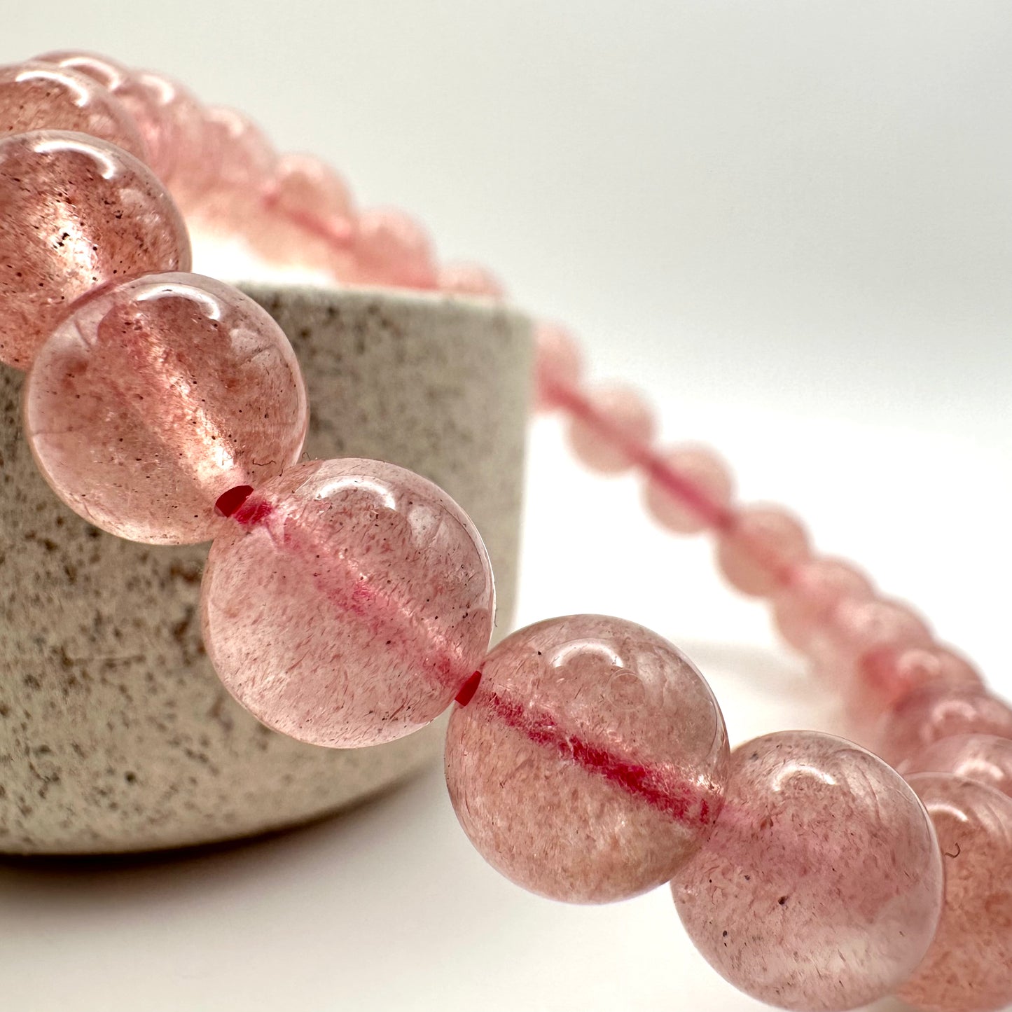 Wassermelonen-Quarz Armband