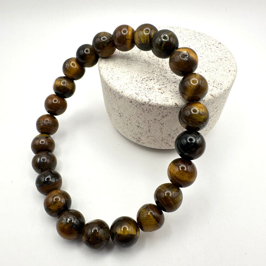 Schimmerndes Armband aus Tigerauge (Kugel 6 mm)