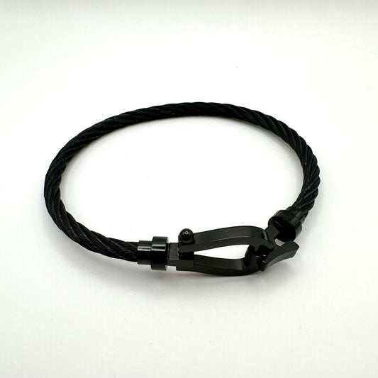 Herren-Armband „Stealth Navigator“ in All-Black