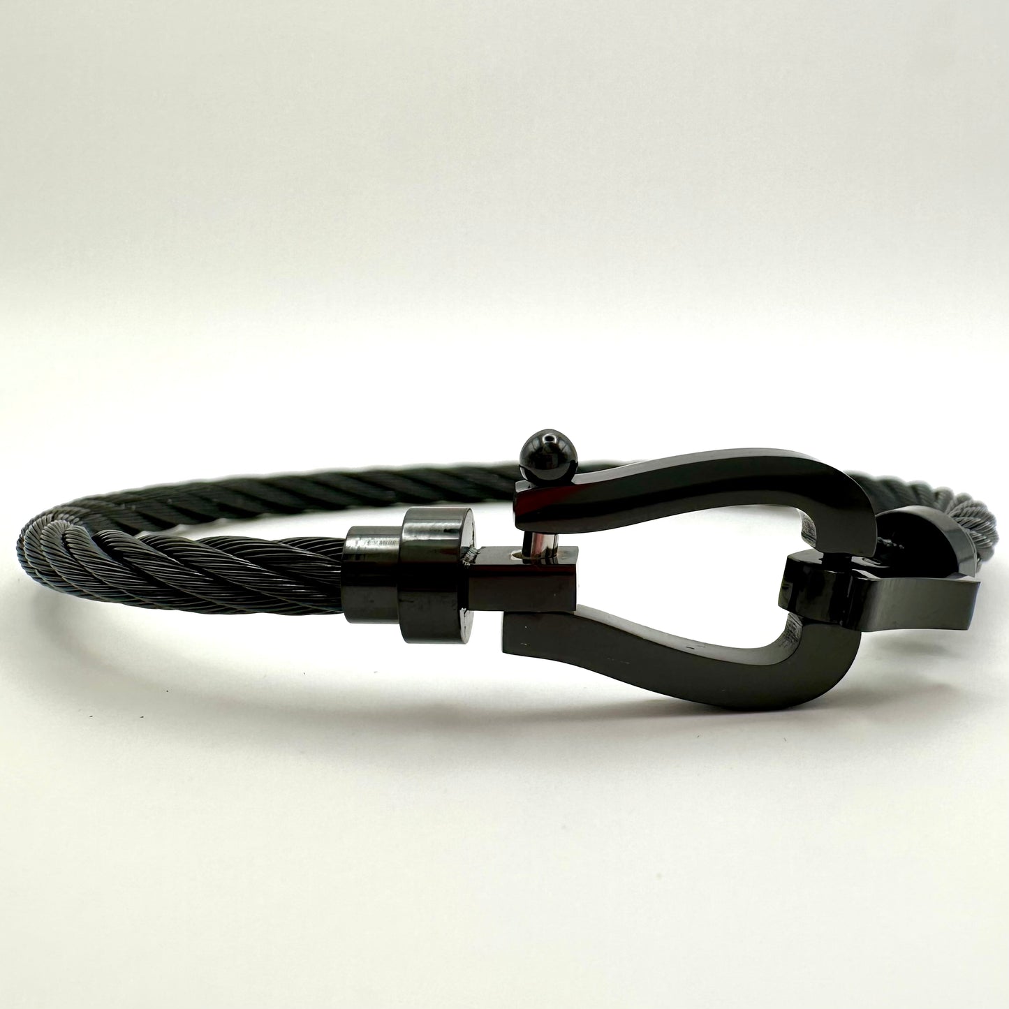 Herren-Armband „Stealth Navigator“ in All-Black