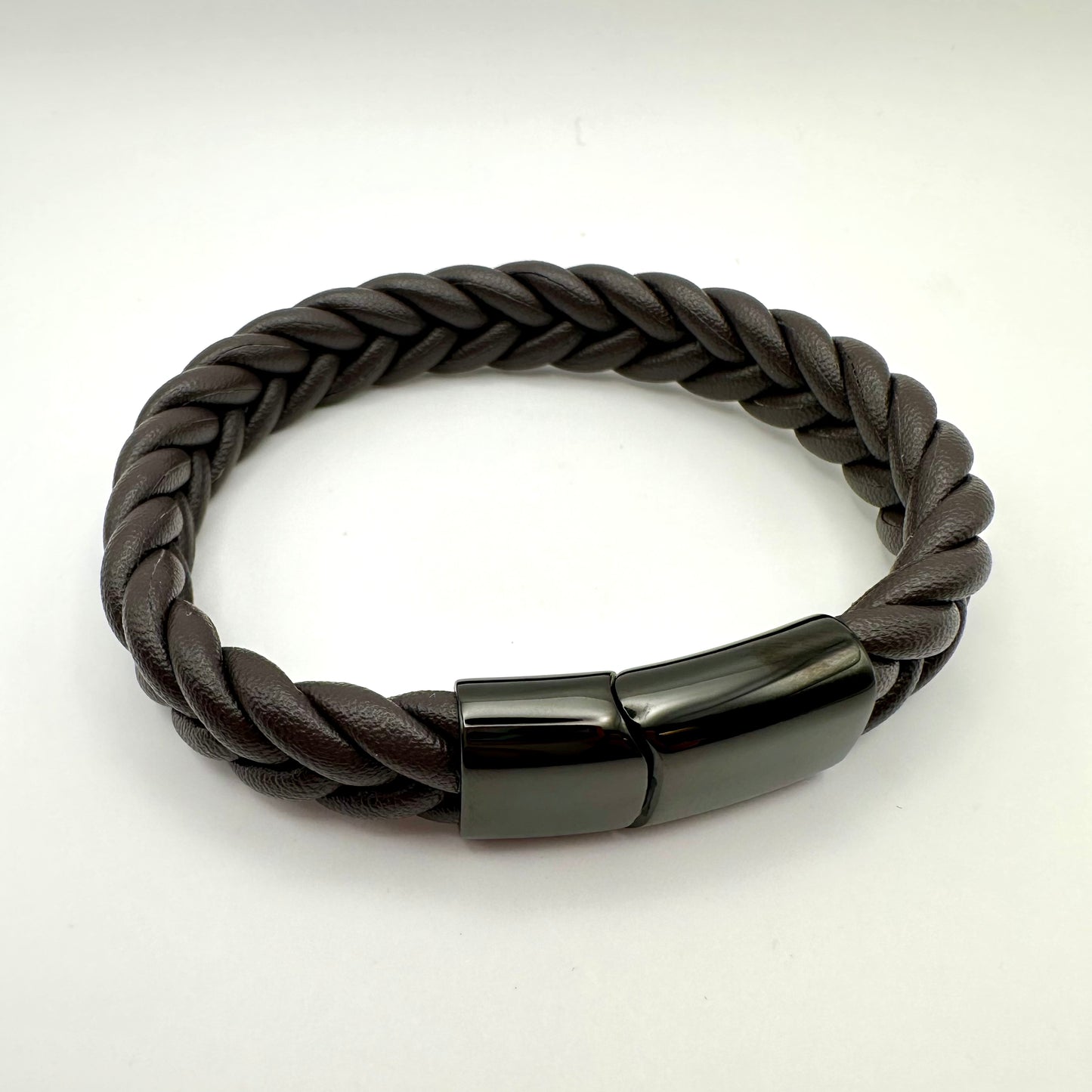 Herren-Armband „Deep Espresso Weave“ in Dunkelbraun