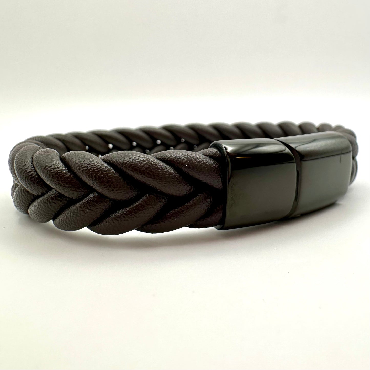 Herren-Armband „Deep Espresso Weave“ in Dunkelbraun