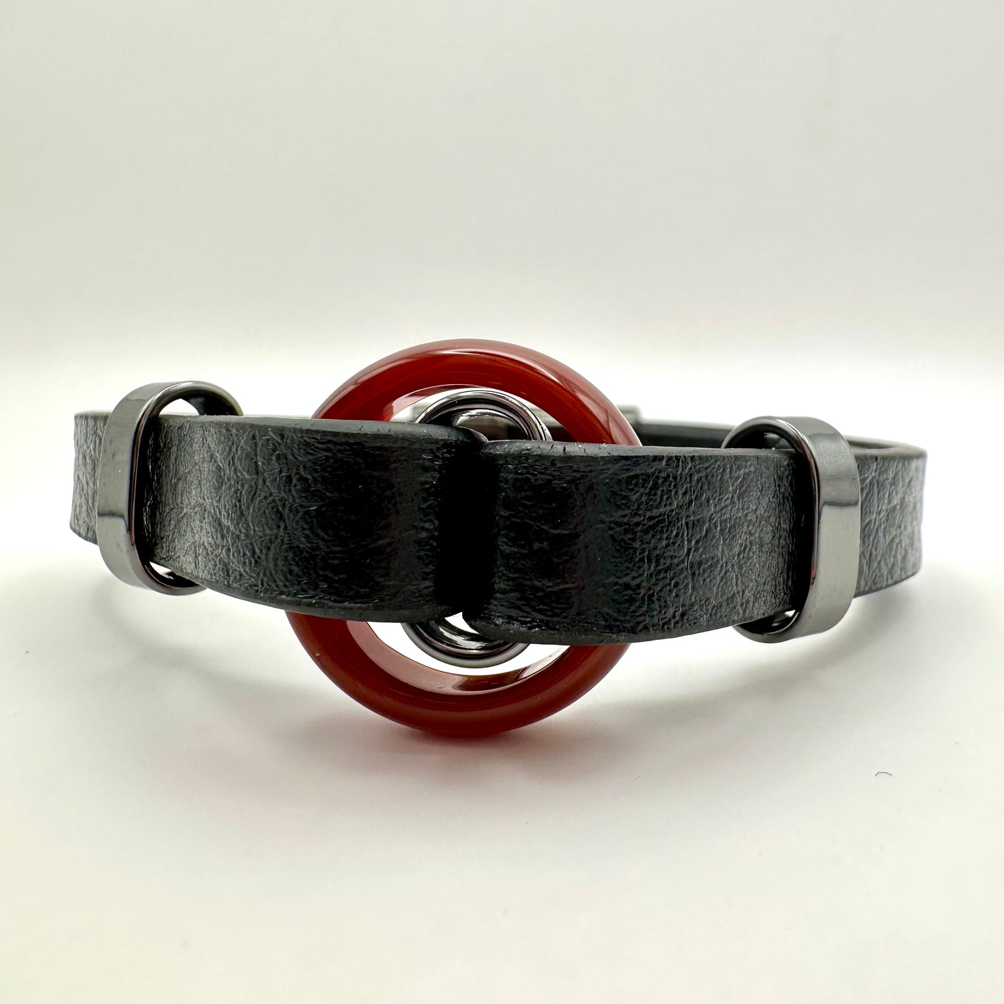 Аrmband Achat (Vegan Leder)