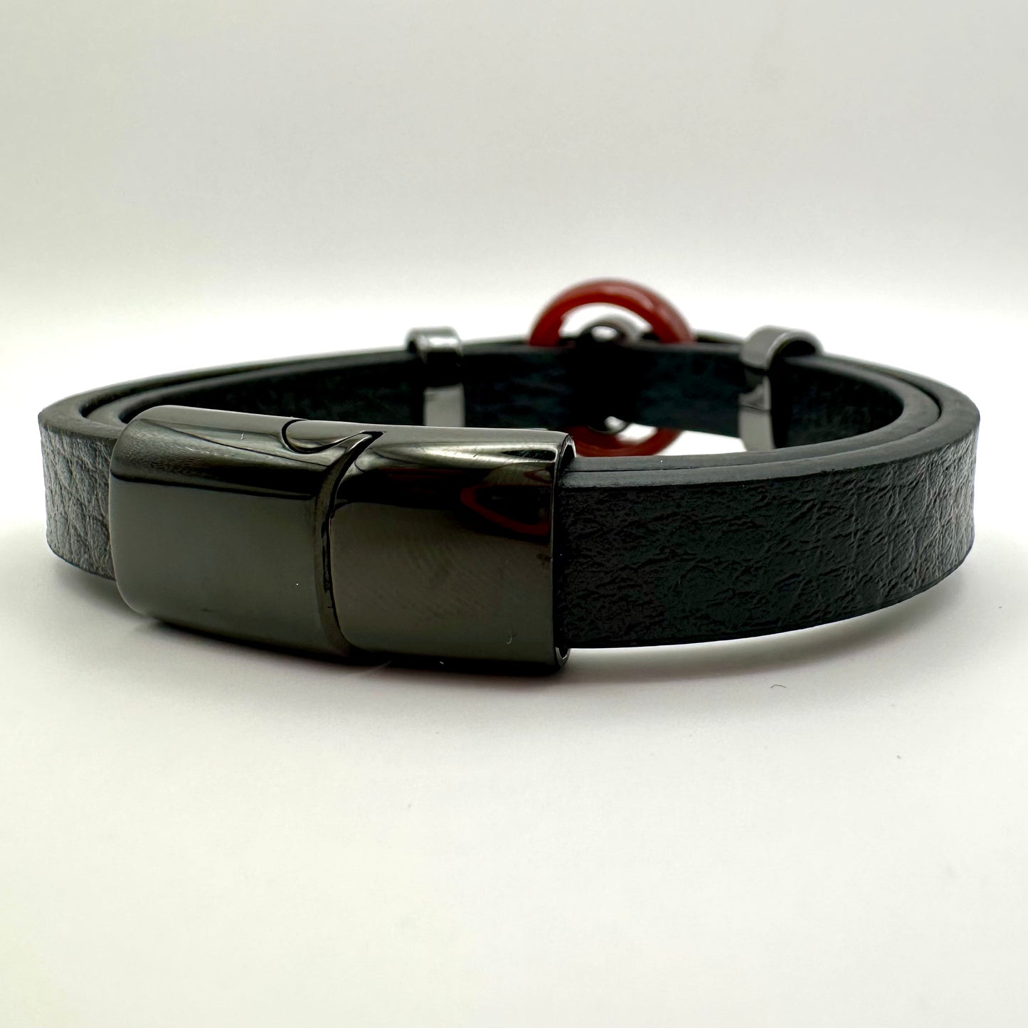 Аrmband Achat (Vegan Leder)