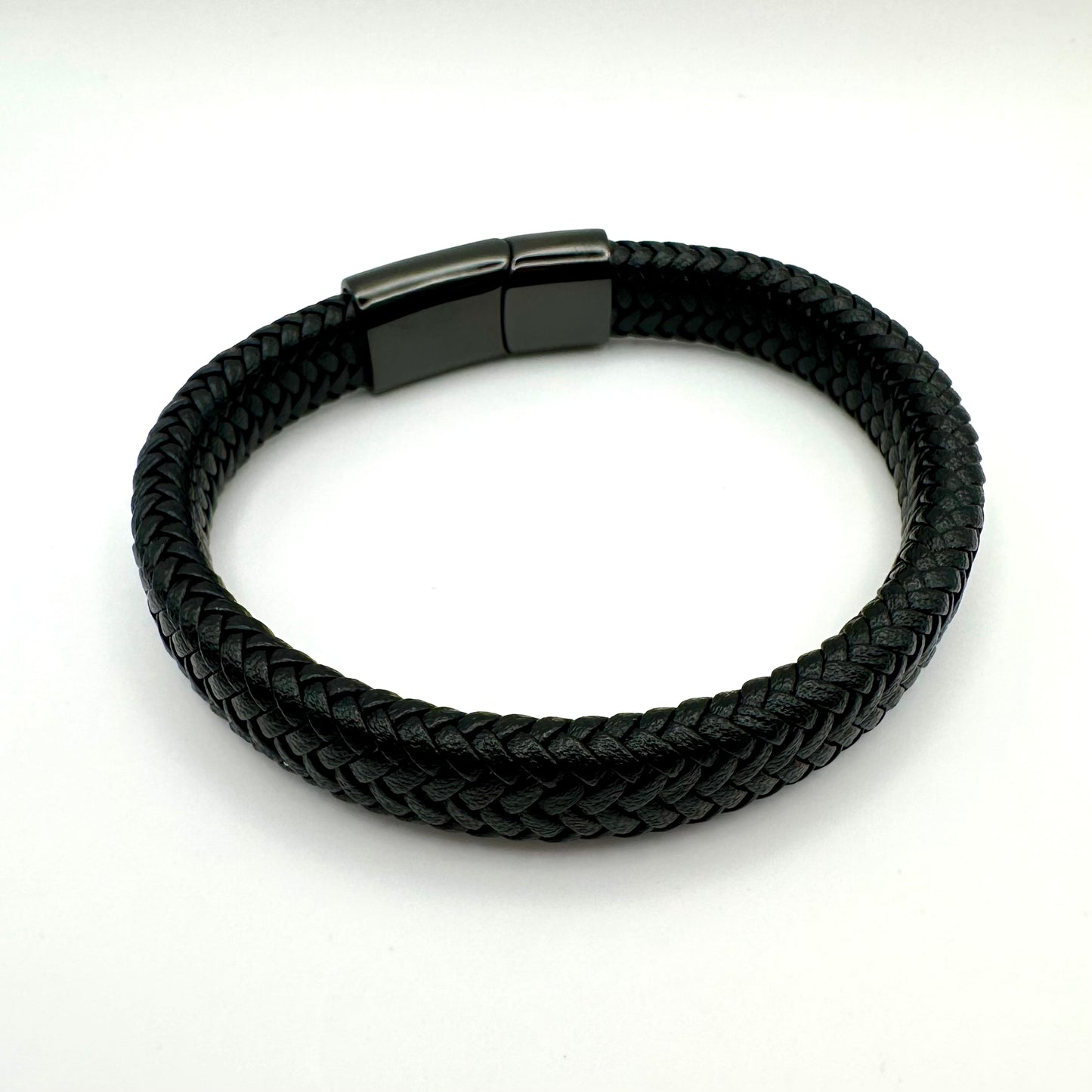 Herren-Armband „Pure Braid“ in Tiefschwarz