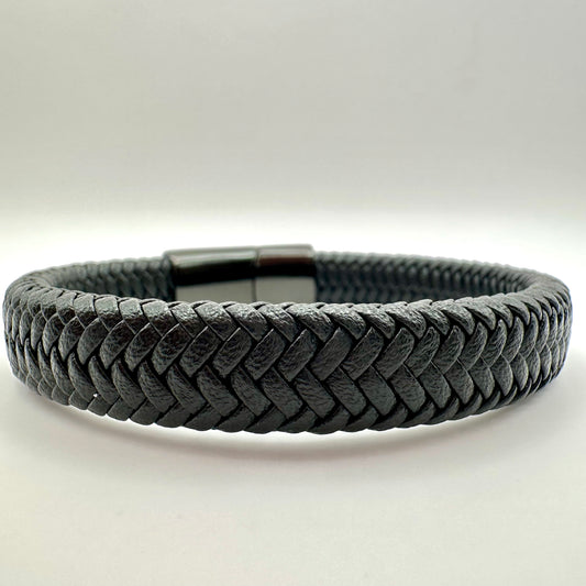 Herren-Armband „Pure Braid“ in Tiefschwarz