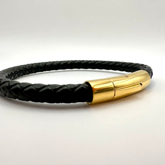 Herren-Armband „Gold Horizon“ in Schwarz & Gold