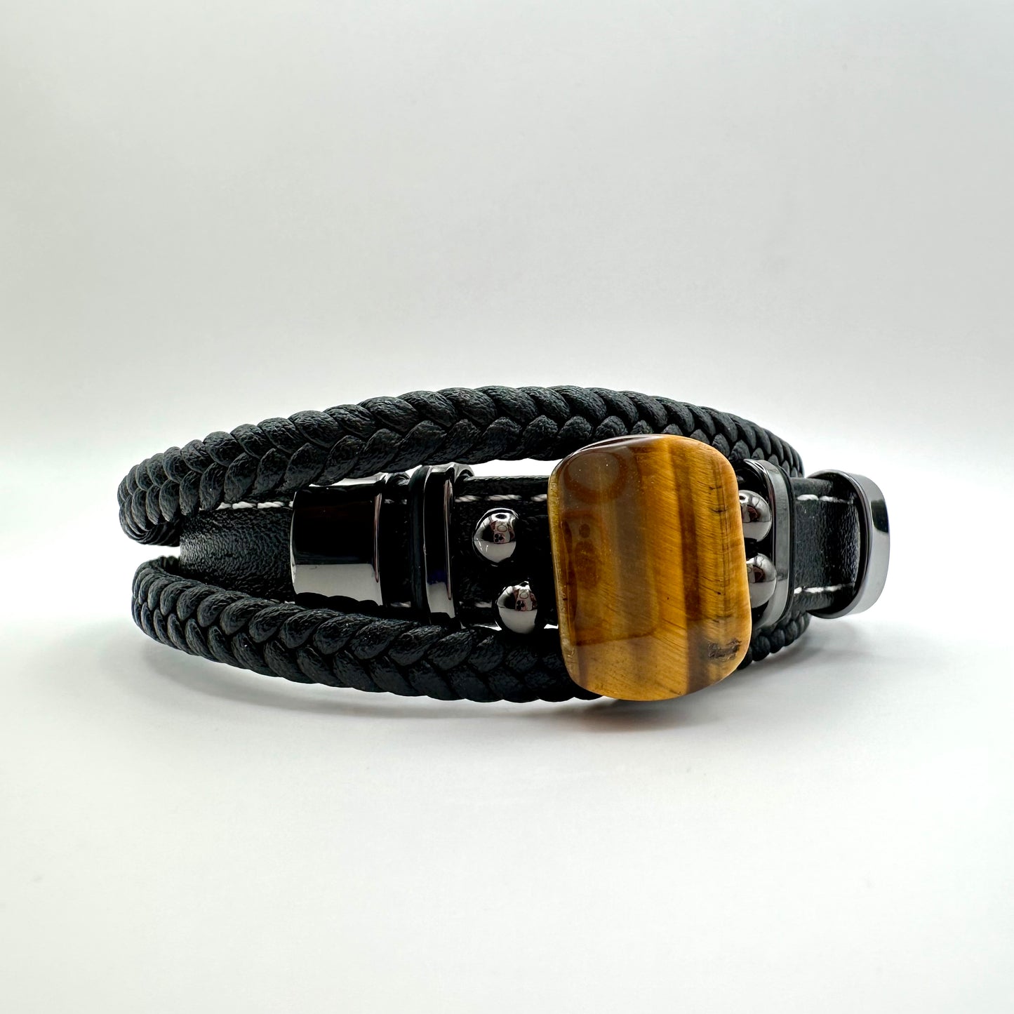 Herren-Armband „Tiger’s Focus“ im Multi-Layer-Look