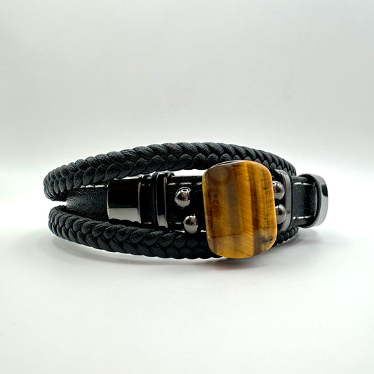 Herren-Armband „Tiger’s Focus“ im Multi-Layer-Look