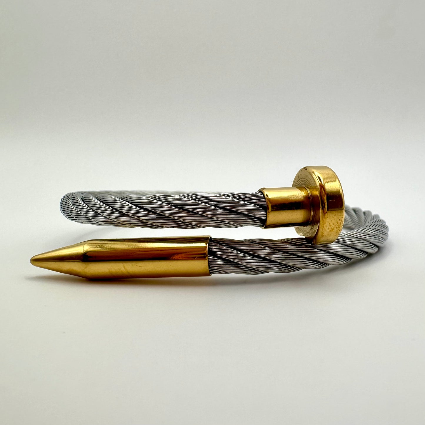Herren-Armband „Golden Spike“ in Silber & Gold