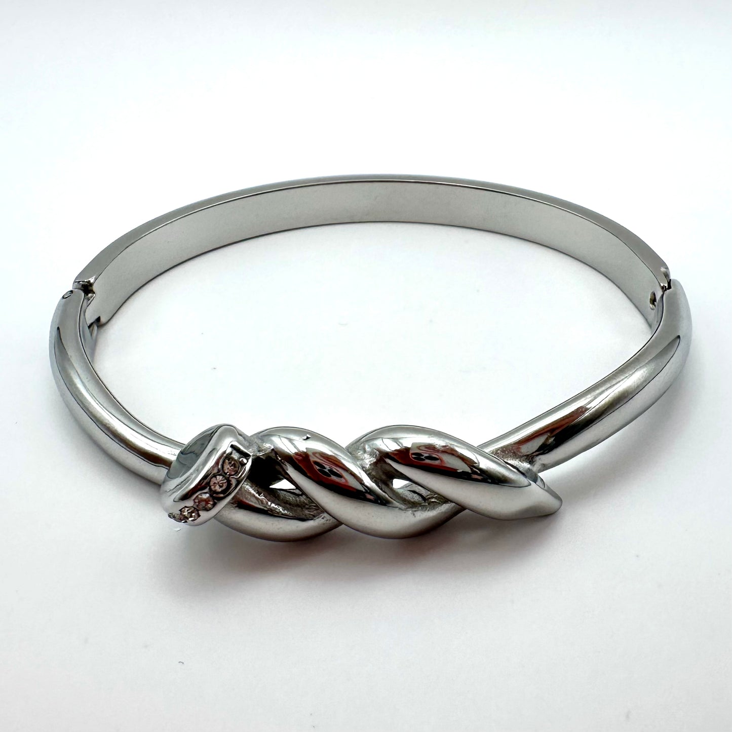 Armreif „Twisted Nail“ in Silber-Optik