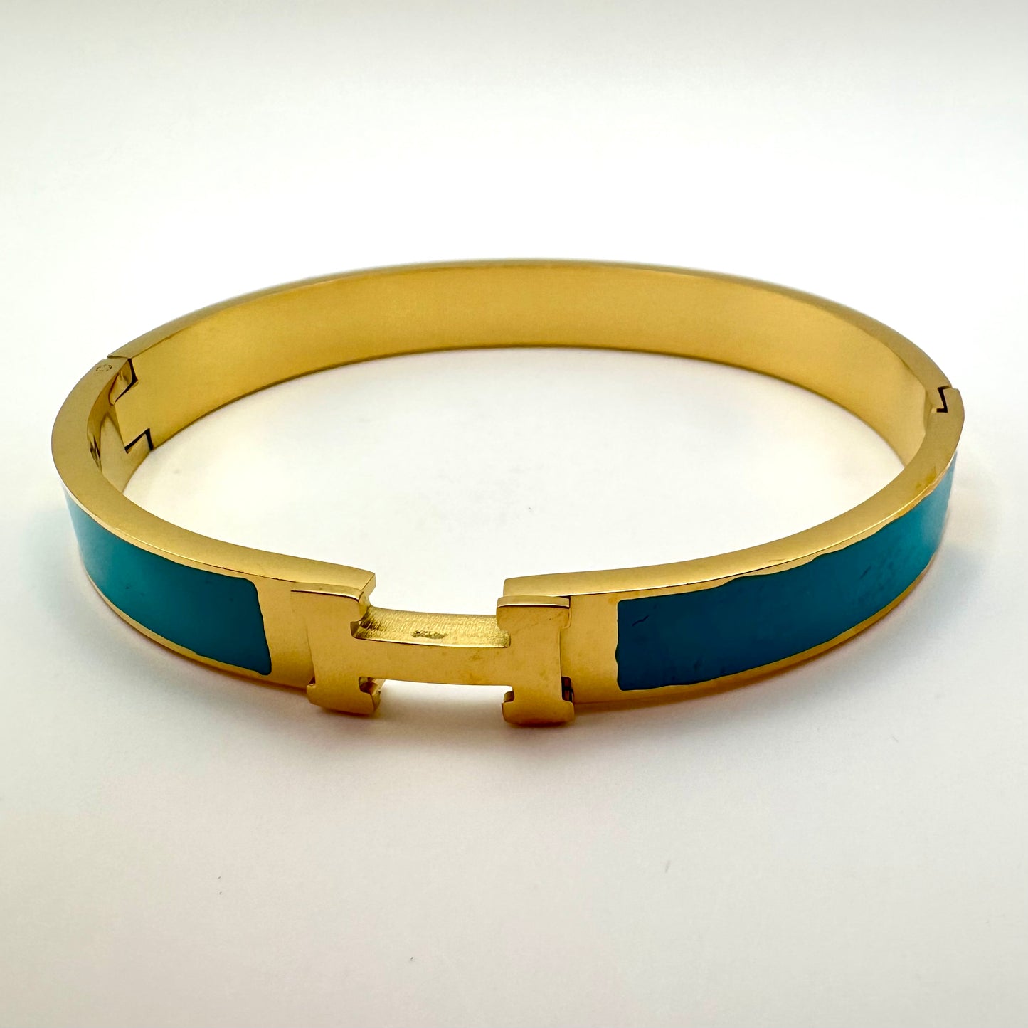 Armreif „Iconic Turquoise“ mit Gold-Finish