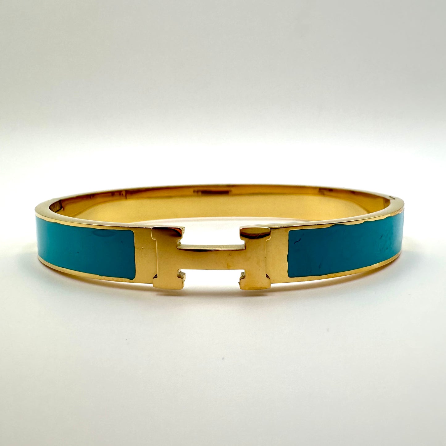 Armreif „Iconic Turquoise“ mit Gold-Finish