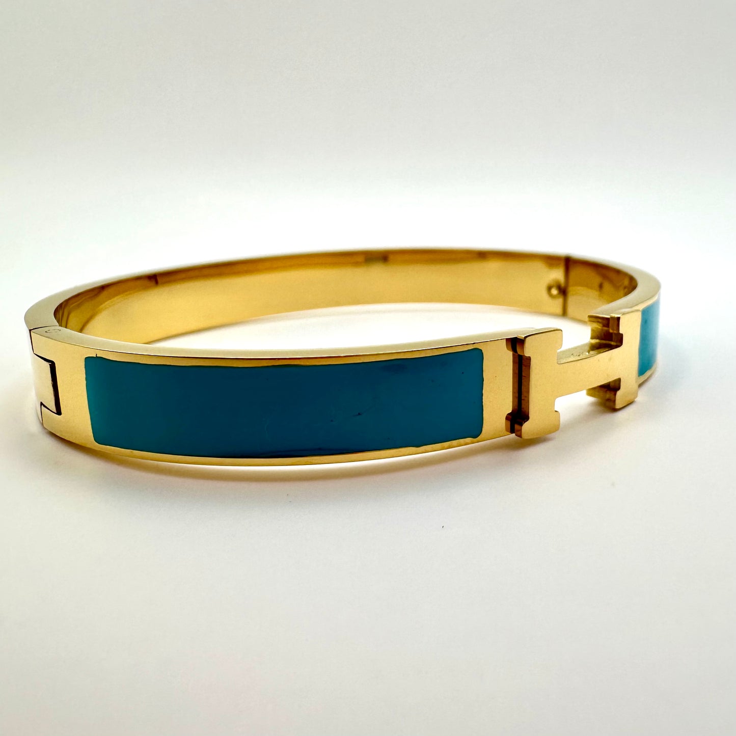 Armreif „Iconic Turquoise“ mit Gold-Finish