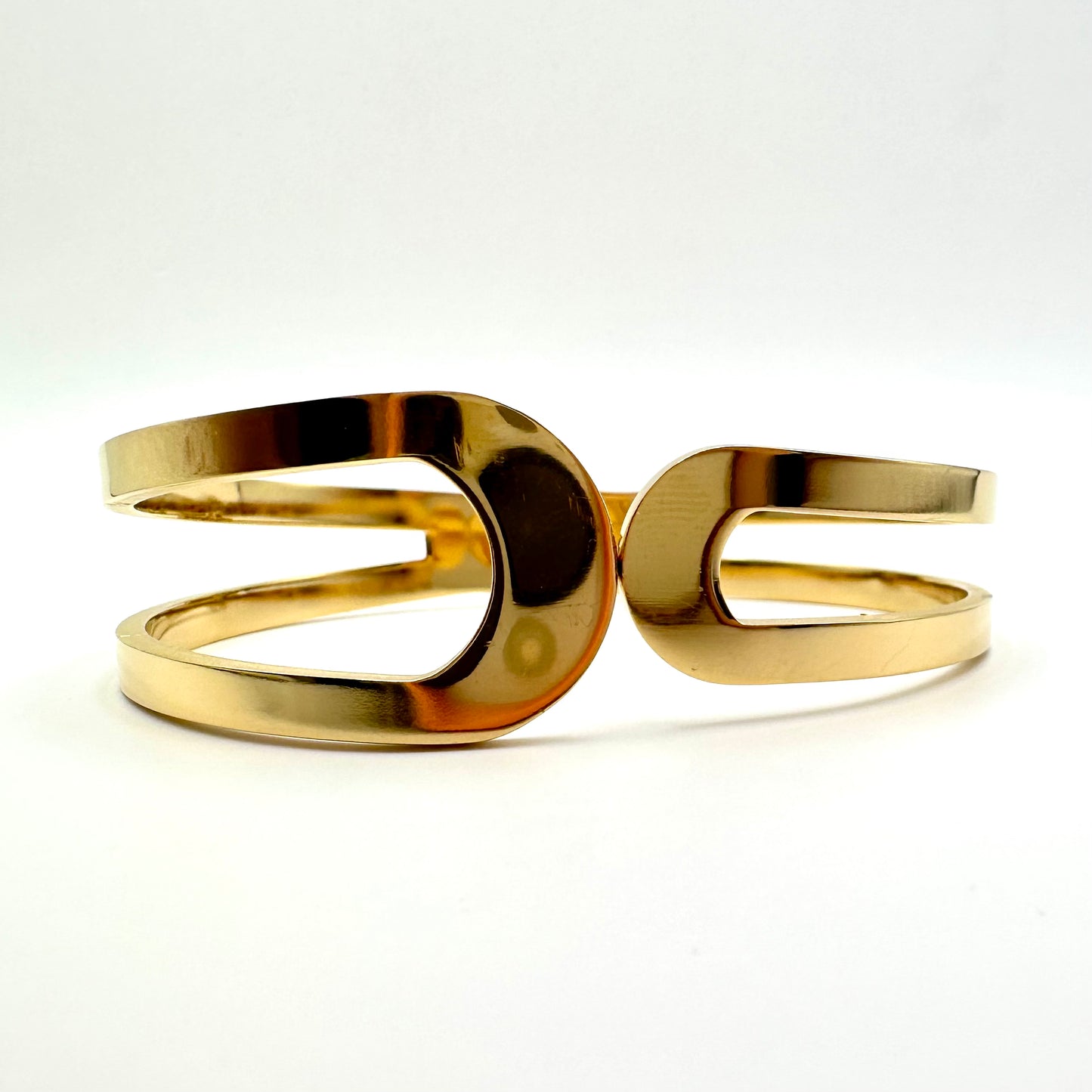Armreif „Geometric Arch“ in Gold-Optik