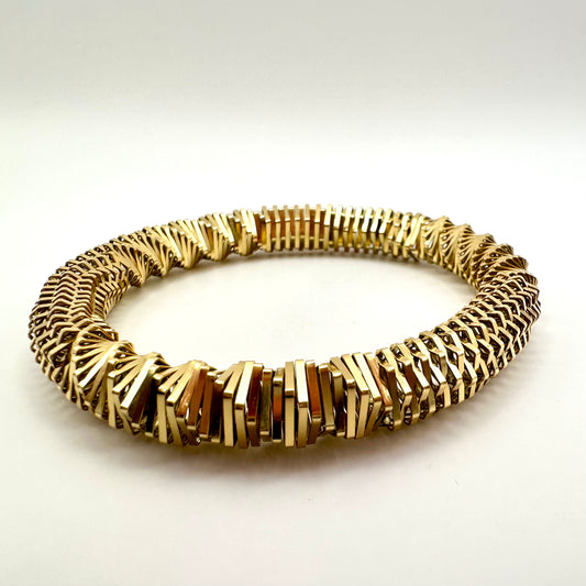 Armreif „Urban Structure“ in Gold-Optik