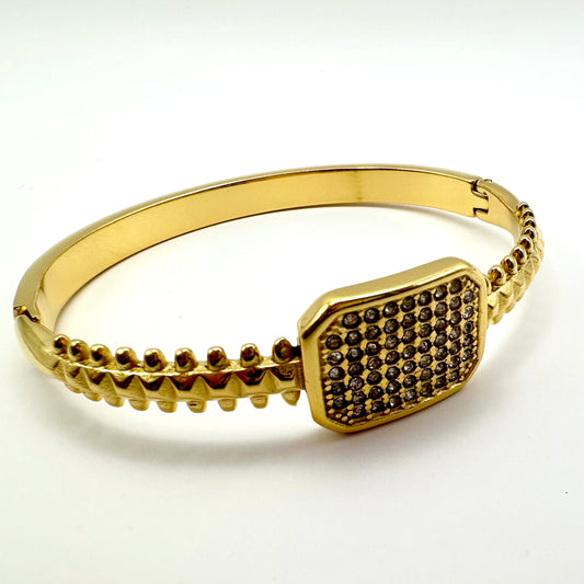 Armreif „Royal Shield“ in Gold-Optik
