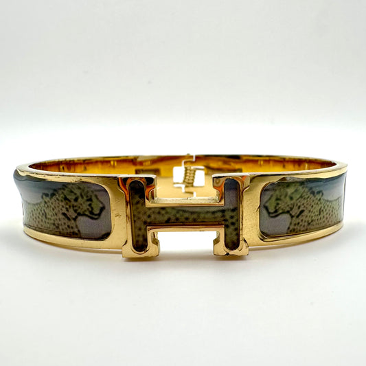 Armreif „Savannah Heritage“ mit Raubtier-Illustration