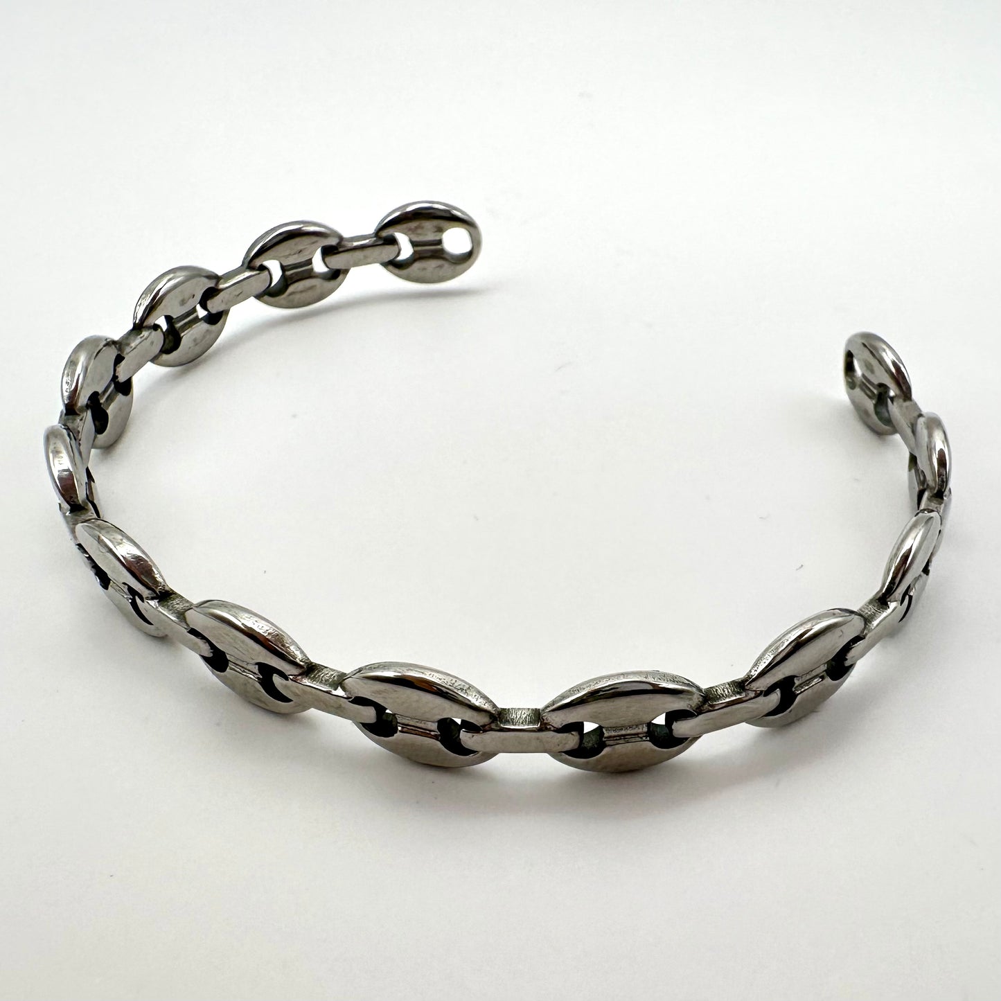 Markantes Gliederkette-Armband im Urban-Style (Silber-Optik)