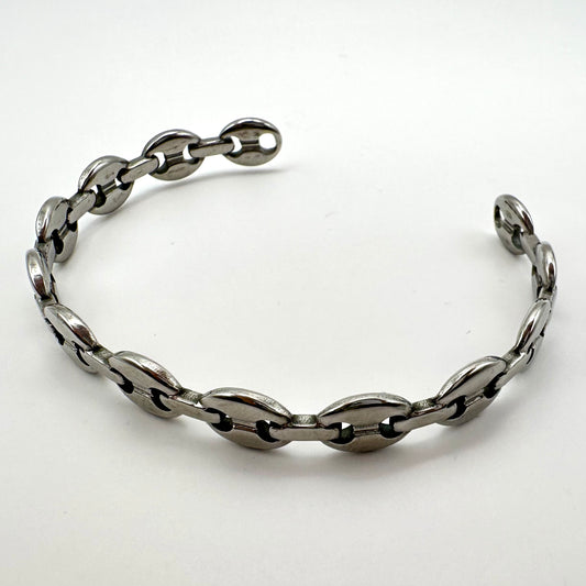 Markantes Gliederkette-Armband im Urban-Style (Silber-Optik)