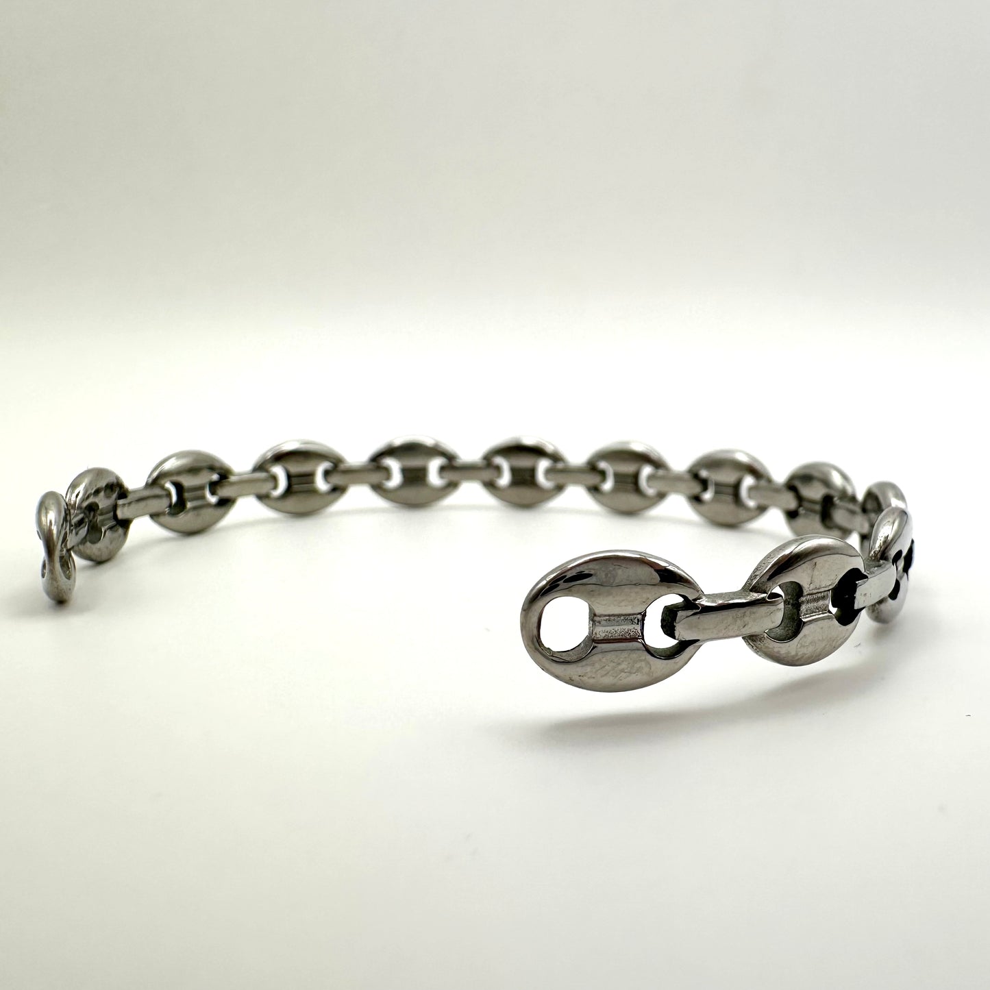 Markantes Gliederkette-Armband im Urban-Style (Silber-Optik)