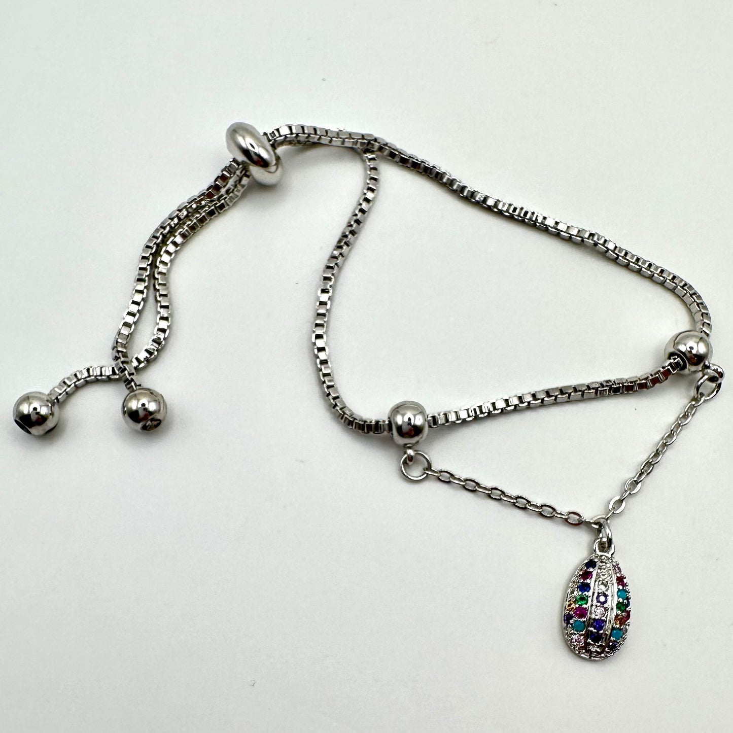 Damen-Armband "Sparkling Egg" mit bunten Kristallen