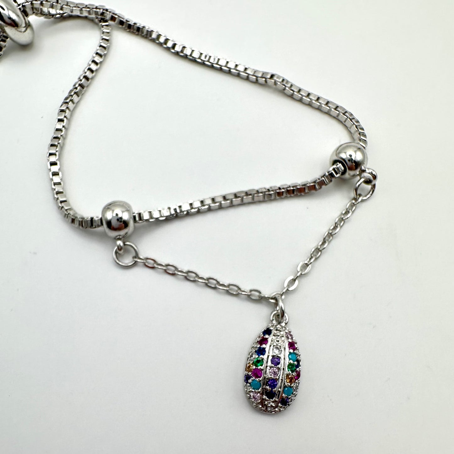 Damen-Armband "Sparkling Egg" mit bunten Kristallen