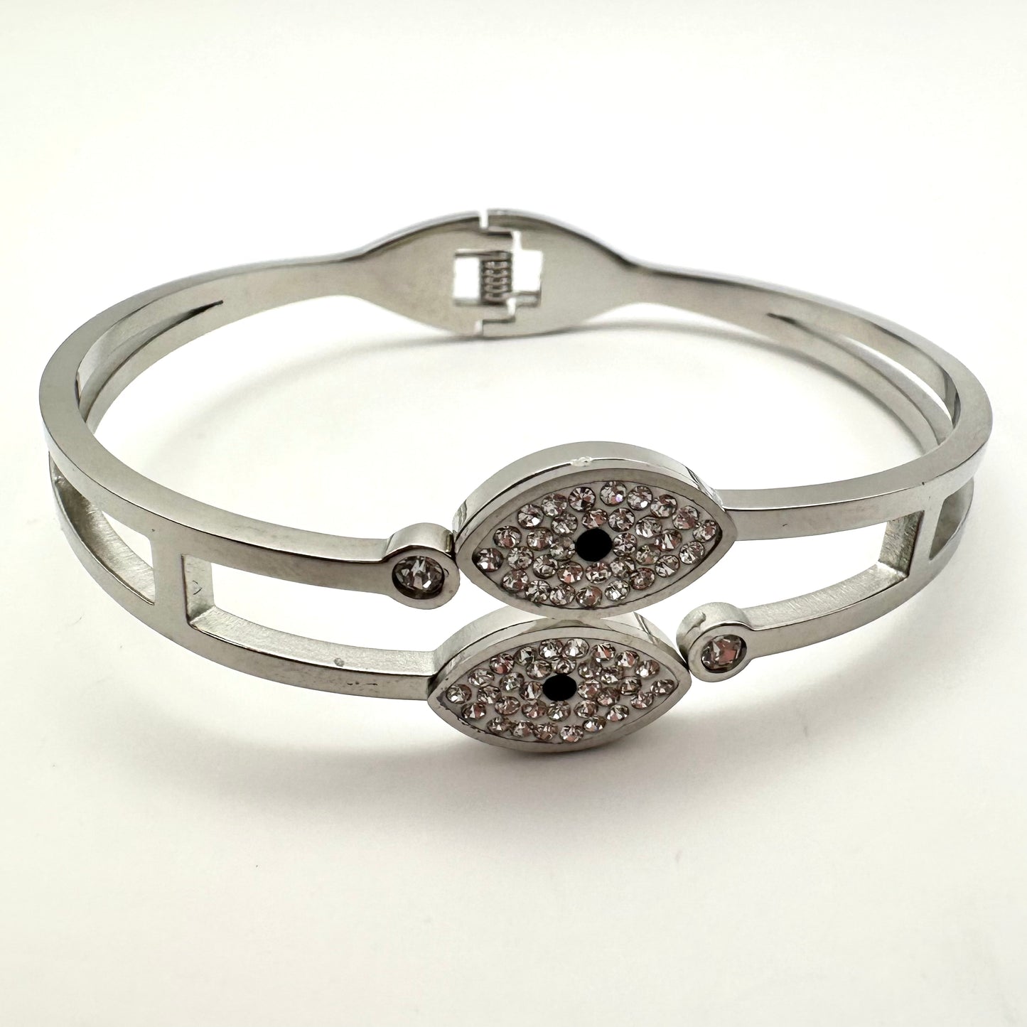 Damen-Armreif "Nazar-Duo" mit Zirkonia-Pavé
