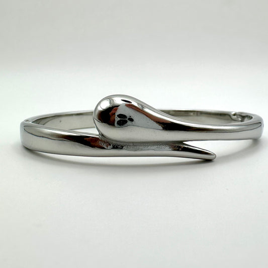 Damen-Armreif „Liquid Drop“ in Silber-Optik