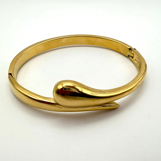 Damen-Armreif „Liquid Drop“ in Gold-Optik