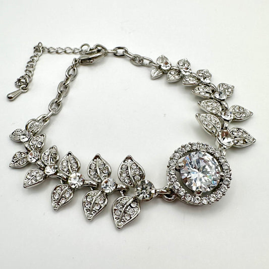 Damen-Armband „Sparkling Flora“ mit Zirkonia-Besatz