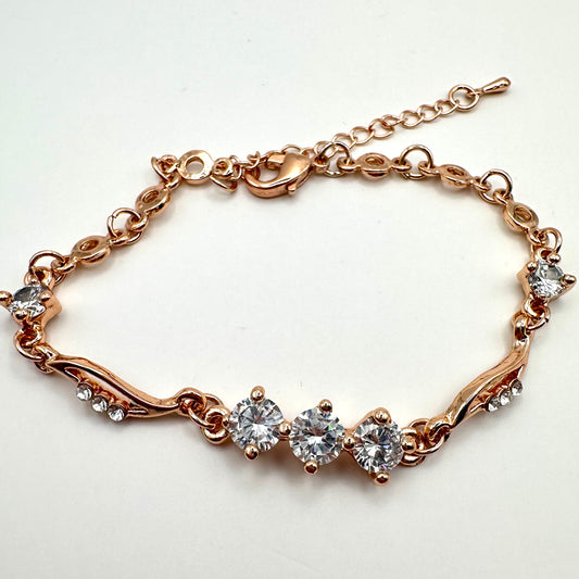 Damen-Armband „Trilogy Glow“ in Roségold-Optik