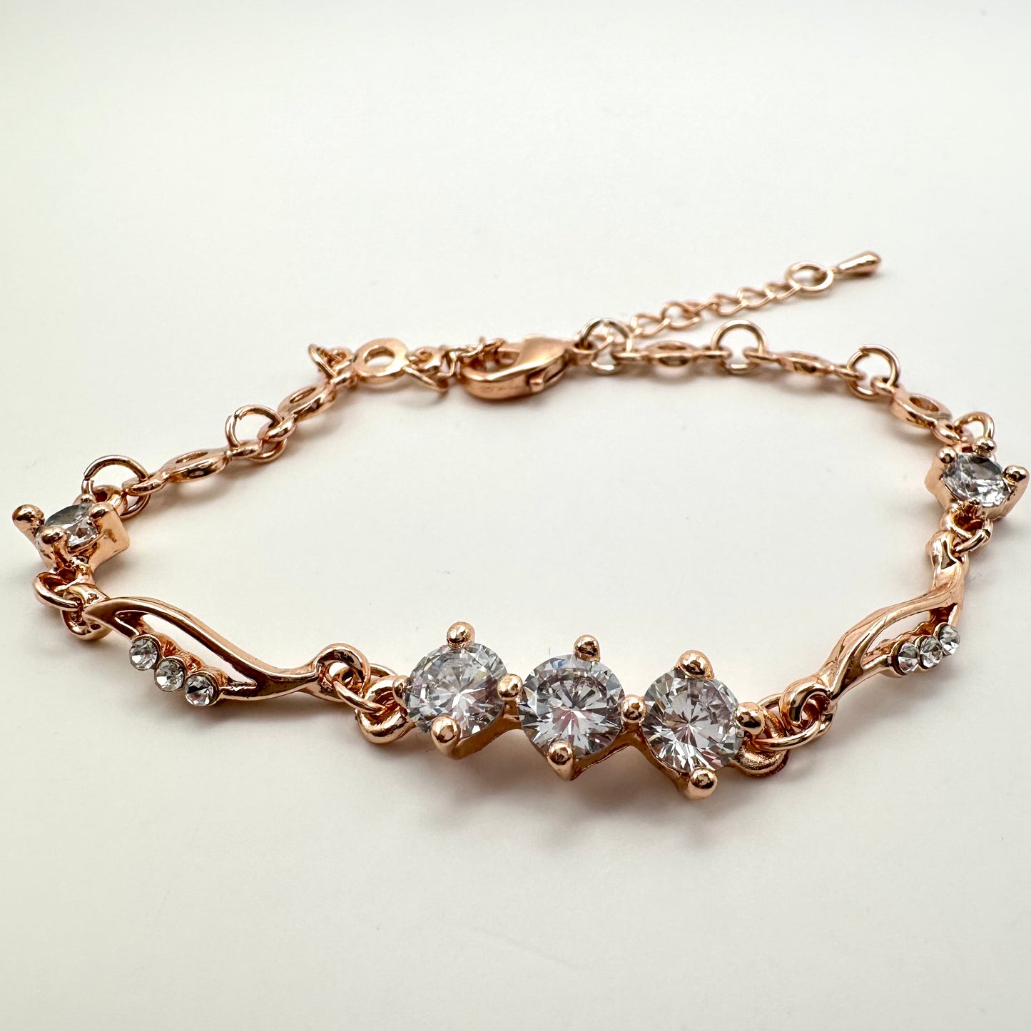 Damen-Armband „Trilogy Glow“ in Roségold-Optik