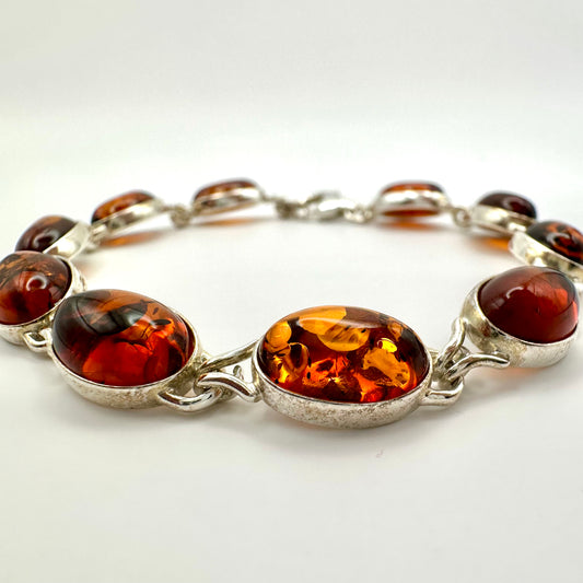 Damen-Armband „Amber Glow“ mit echtem Bernstein