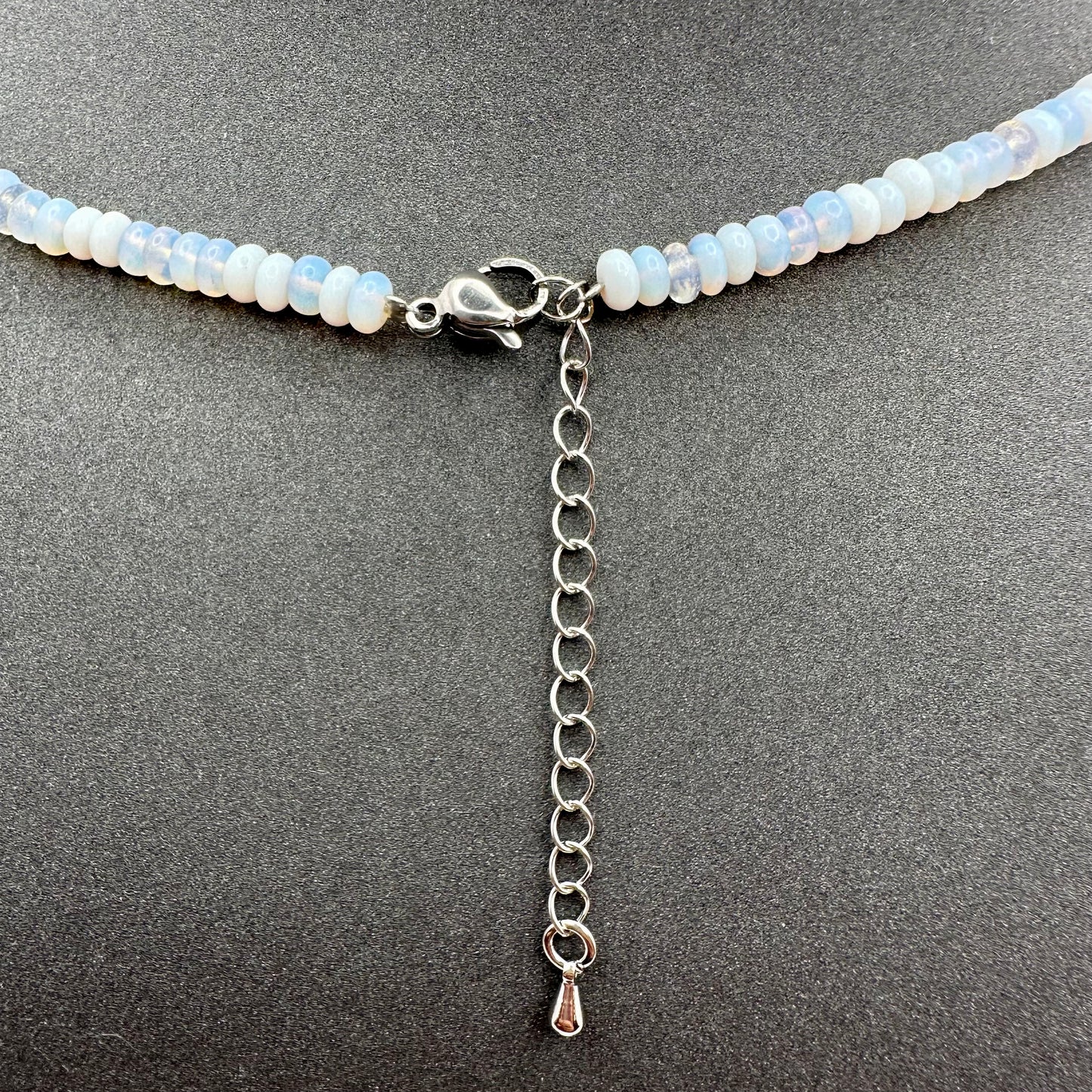 Schmuck-Set aus facettiertem Opalith (Halskette & Armband)