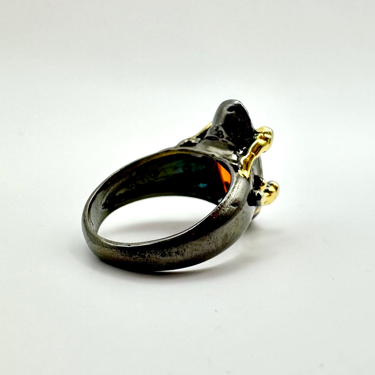 Damen-Ring „Honey Reflection“ aus Sterling-Silber & Citrin