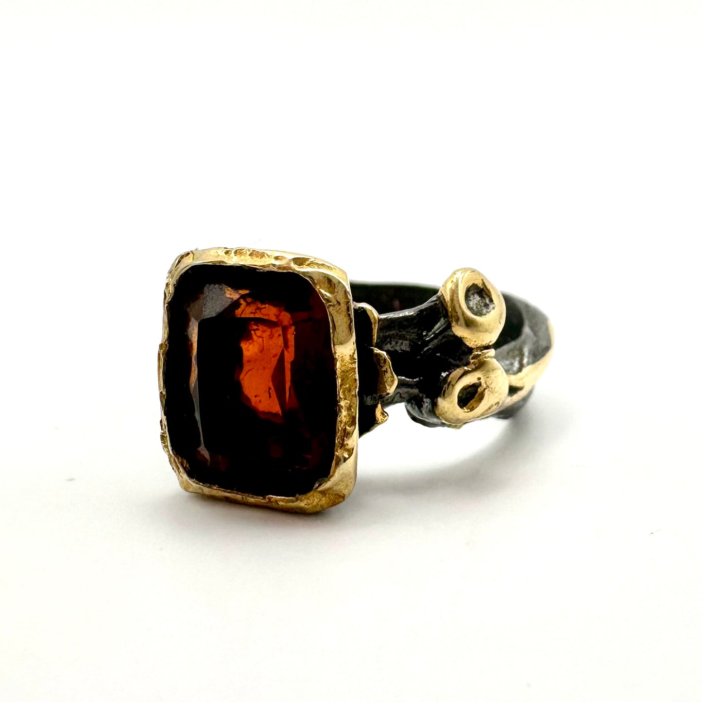 Damen-Ring „Honey Reflection“ aus Sterling-Silber & Citrin