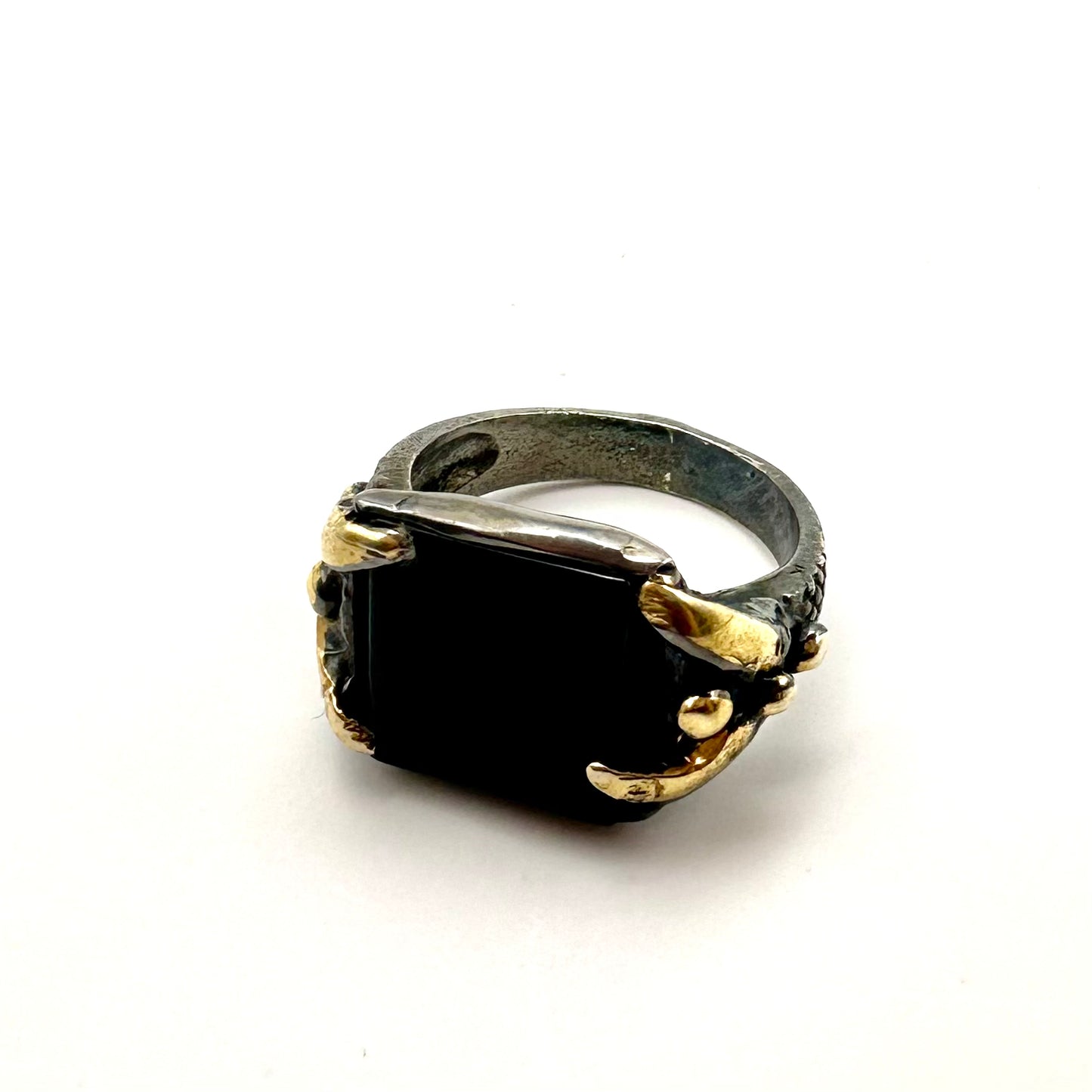 Damen-Ring „Midnight Onyx“ aus Sterling-Silber & Schwarzer Onyx
