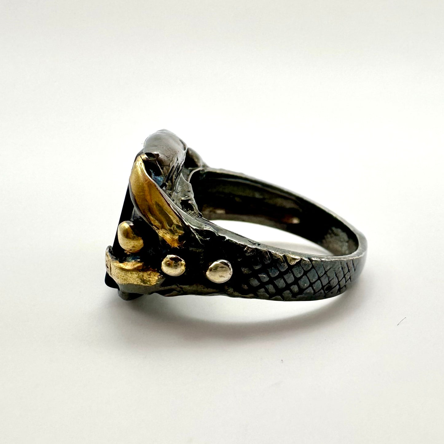 Damen-Ring „Midnight Onyx“ aus Sterling-Silber & Schwarzer Onyx