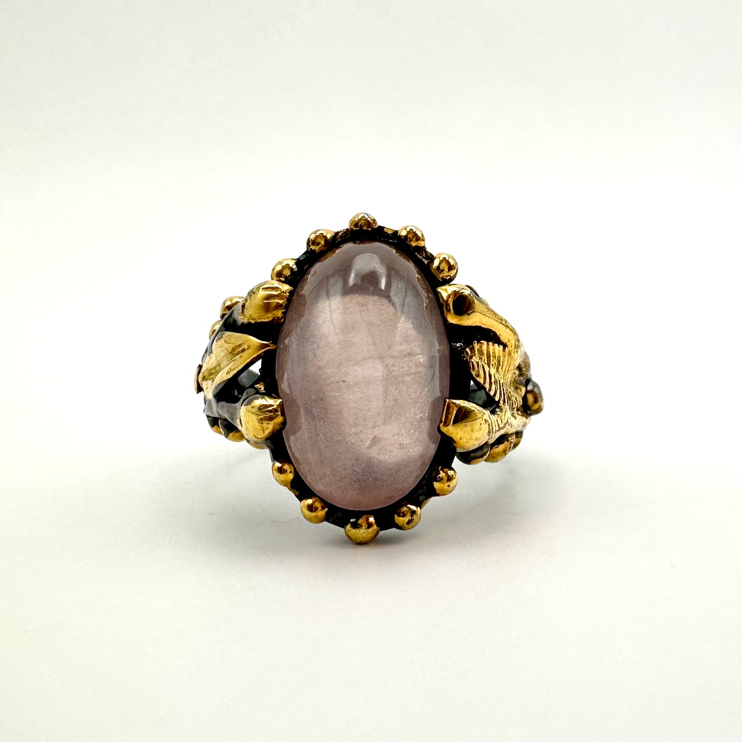Damen-Ring „Pink Blossom“ aus Sterling-Silber & Rosenquarz