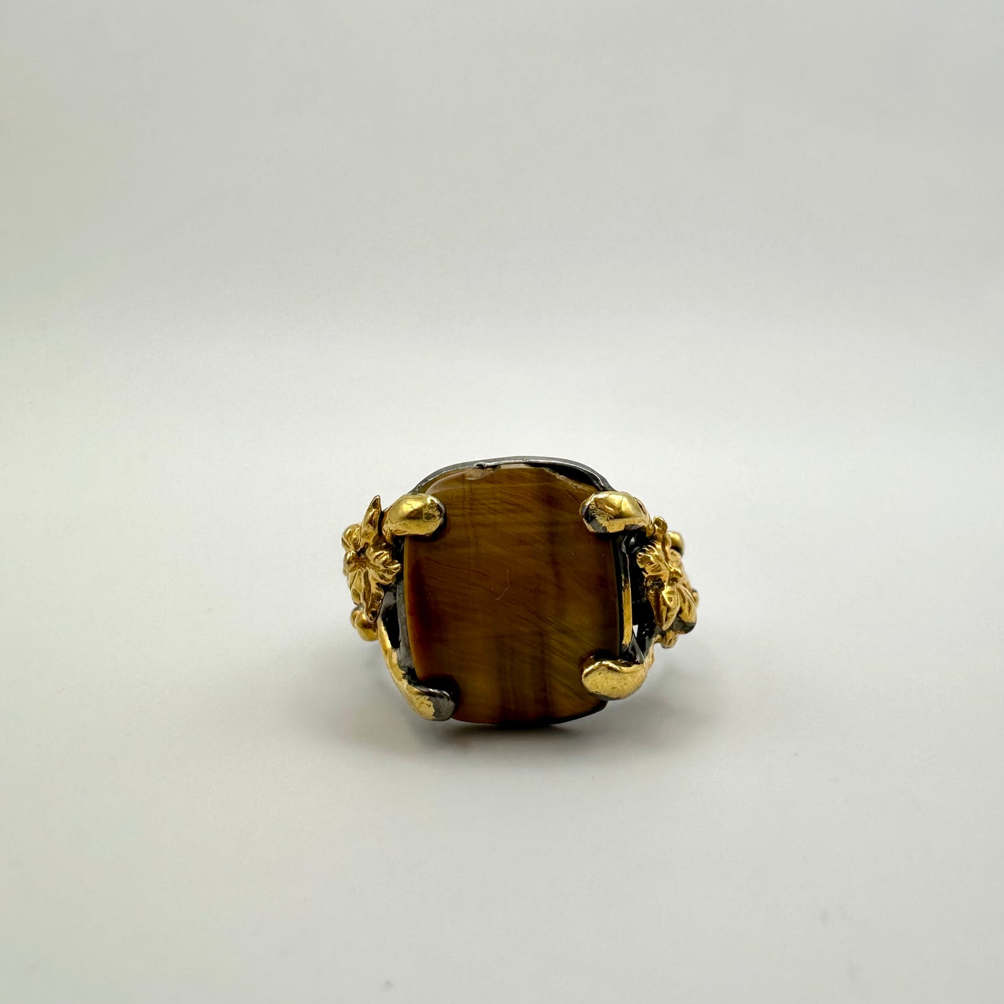 Damen-Ring  aus Sterling-Silber & Tigerauge