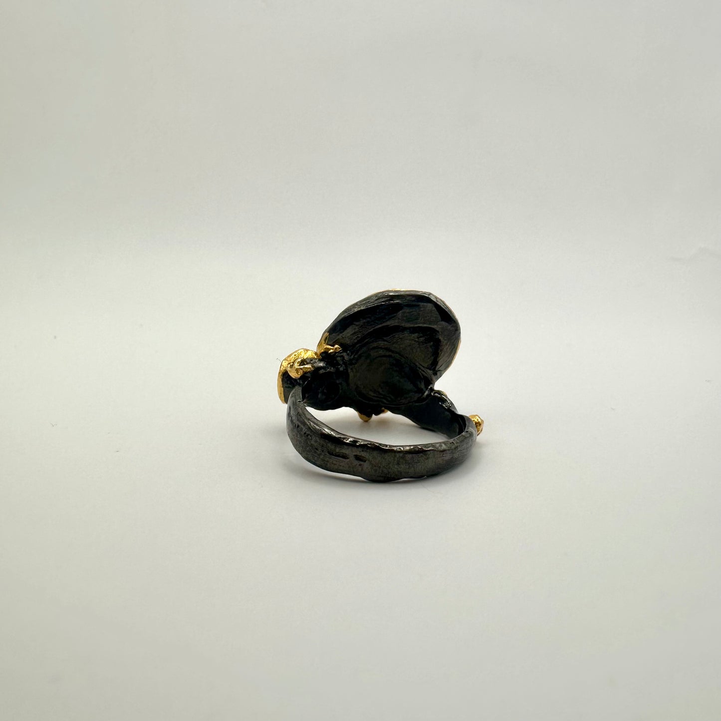 Damen-Ring „Arctic Sage“ aus Sterling-Silber & Malachit