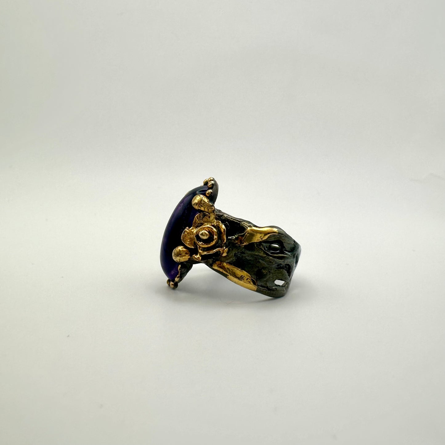 Damen-Ring „Lunar Mist“ aus Sterling-Silber & Amethyst