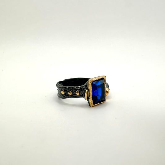 Damen-Ring „Royal Chameleon“ aus Sterling-Silber & Alexandrit